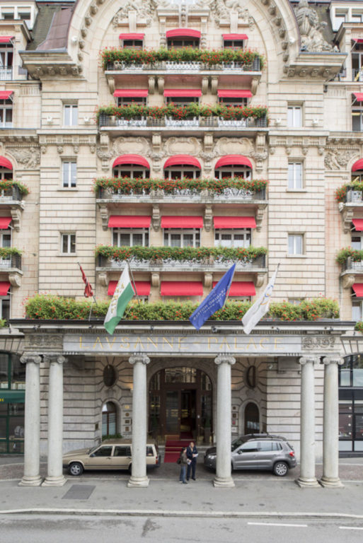 Façade du Lausanne Palace