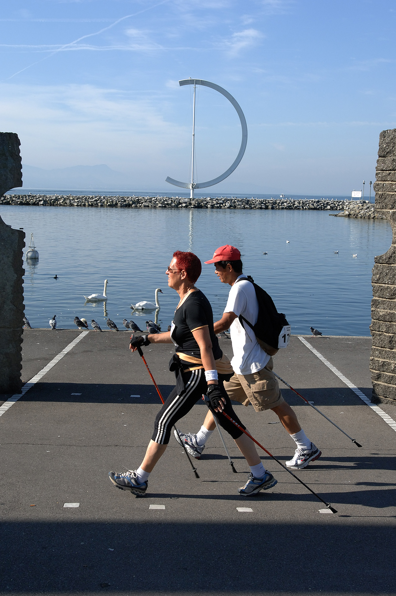 Nordic Walking au bord du Lac