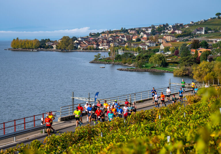 Lausanne Marathon 2022 dans le Lavaux