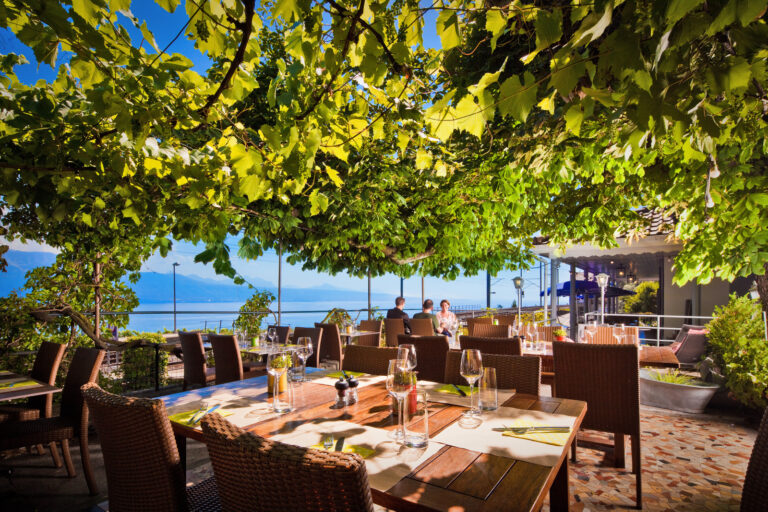 Terrasse de l'Auberge de Grandvaux